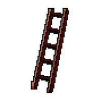 arrampicata passo scala sicurezza gioco pixel arte vettore illustrazione