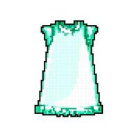 seta camicia da notte ragazza gioco pixel arte vettore illustrazione