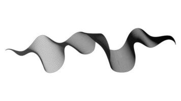astratto fondale con monocromatico onda pendenza Linee su bianca sfondo. moderno tecnologia sfondo, onda design. vettore illustrazione