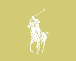 polo marca logo bianca simbolo Abiti design icona astratto vettore illustrazione con oro sfondo