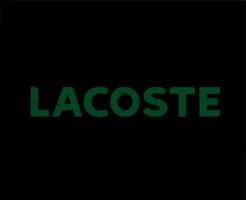 lacoste logo marca simbolo nome verde design Abiti moda vettore illustrazione con nero sfondo