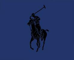 polo marca logo nero simbolo Abiti design icona astratto vettore illustrazione con blu sfondo