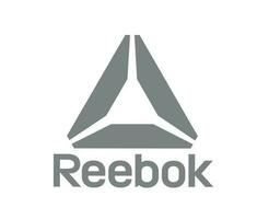 reebok marca logo simbolo con nome grigio Abiti design icona astratto vettore illustrazione
