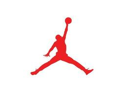 Giordania marca logo simbolo rosso design Abiti abbigliamento sportivo vettore illustrazione