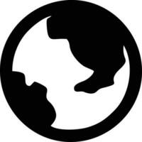 globo pianeta terra icona simbolo Immagine vettore