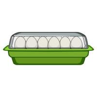 apparecchio uovo fornello cartone animato vettore illustrazione