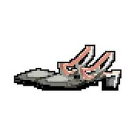 scarpa donna scarpe gioco pixel arte vettore illustrazione