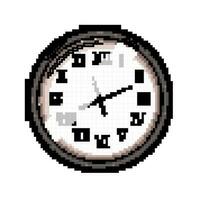 grafico parete orologio gioco pixel arte vettore illustrazione