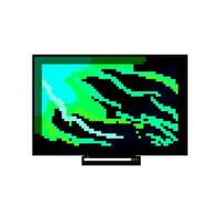 lcd tv schermo gioco pixel arte vettore illustrazione