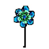 banderuola girandola giocattolo gioco pixel arte vettore illustrazione