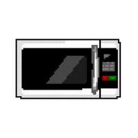 attrezzatura microonde forno gioco pixel arte vettore illustrazione