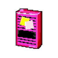 adesivo Nota etichetta gioco pixel arte vettore illustrazione