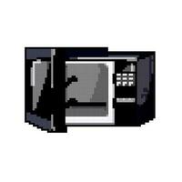 cibo microonde forno gioco pixel arte vettore illustrazione