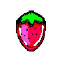 fragola gelatina caramella gioco pixel arte vettore illustrazione