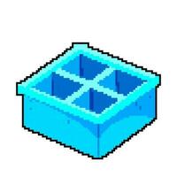 congelatore ghiaccio cubo vassoio colore icona vettore illustrazione