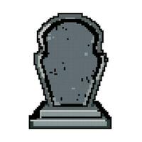 lapide pietra tombale gioco pixel arte vettore illustrazione