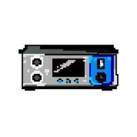 Audio digitale amplificatore gioco pixel arte vettore illustrazione