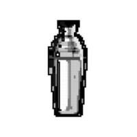 alcool cocktail shaker gioco pixel arte vettore illustrazione