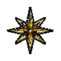 brillare Natale stella gioco pixel arte vettore illustrazione