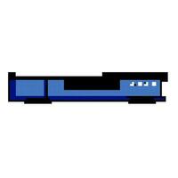 DVD Blu raggio giocatore gioco pixel arte vettore illustrazione
