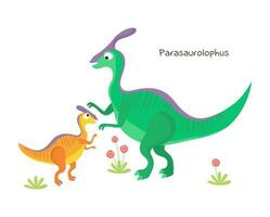 vettore cartone animato dinosauro bambino