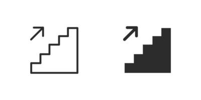 icona di stile piano al piano di sopra isolato su priorità bassa bianca