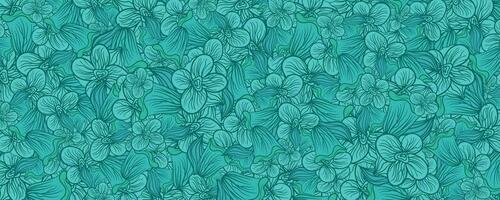 astratto buio verde foglia floreale fiore modello vettore sfondo illustrazione