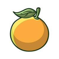 gratuito vettore carino arancia frutta mano disegnato stile