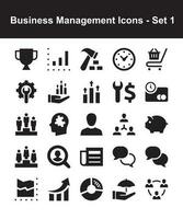 attività commerciale gestione icone - impostato 1 vettore