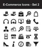 e-commerce icone - impostato 2 vettore