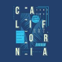 California su spiaggia tema grafica disegno, fare surf tipografia, t camicia vettori, estate avventura vettore