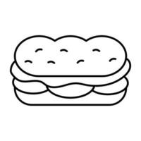 icona del design moderno di hamburger hotdog vettore