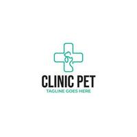 creativo medico animale domestico negozio logo design vettore concetto illustrazione idea