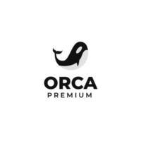 piatto orca balena logo design vettore concetto illustrazione idea