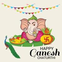 felice ganesh chaturhi vettore