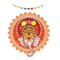 felice ganesh chaturhi vettore