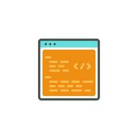 codice codifica costume sviluppo icona vettore