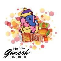 felice ganesh chaturhi vettore