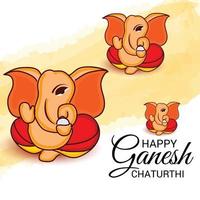 felice ganesh chaturhi vettore