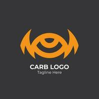 carb logo design vettore