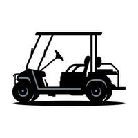 golf carrello silhouette vettore grafico