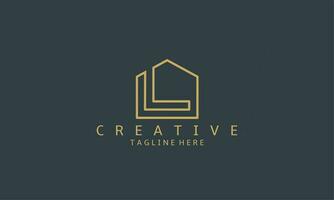 logo design modello. semplice e elegante l lettera logo design. vettore