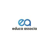 astratto iniziale lettera ea o ae logo nel blu colore isolato nel bianca sfondo. iniziale lettera ea connesso cerchio minuscolo monogramma logo blu. lettera ea per formazione scolastica accademia logo. vettore