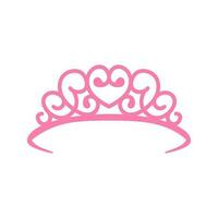 tiara vettore icona. corona illustrazione simbolo. Principessa cartello. Regina logo.