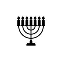 candeliere icona vettore. menorah illustrazione cartello. candele simbolo o logo. vettore