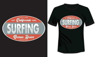 fare surf maglietta design vettore illustrazione