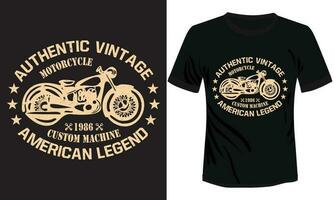 autentico Vintage ▾ maglietta design vettore illustrazione