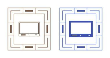 televisione impostato vettore icona