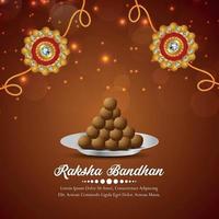 festival indiano rakhsa bandhan festival di sfondo legame fratello e sorella vettore