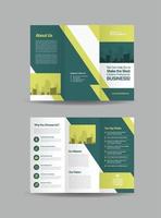 design brochure aziendale a tre ante o design pubblicitario o dispensa a tre pieghe